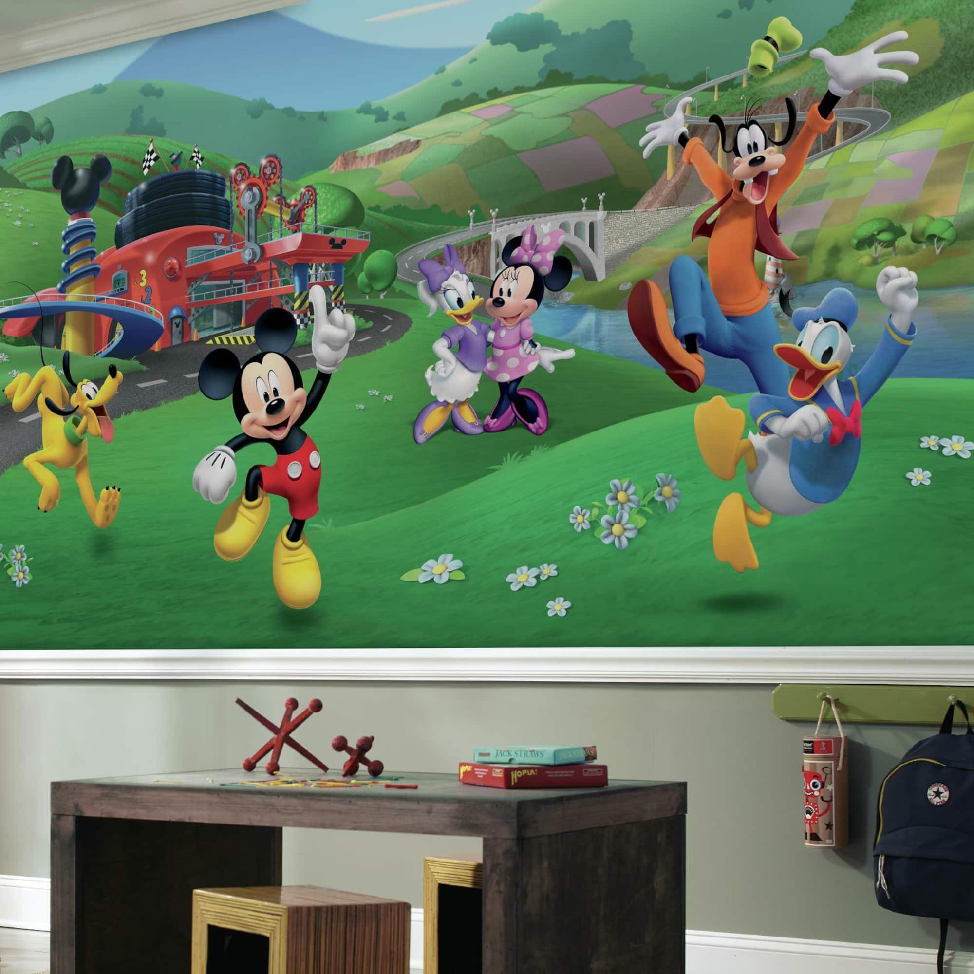 RoomMates Mickey And The Roadster Racers XL Prepasted Wall Mural